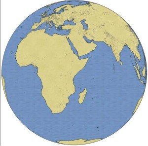 QGIS Custom Orthographic Auxiliary Sphere with Compositing